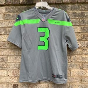 Nike NFL Seattle Seahawks Wilson 3 Grey NFL Jersey Youth Large 14/16